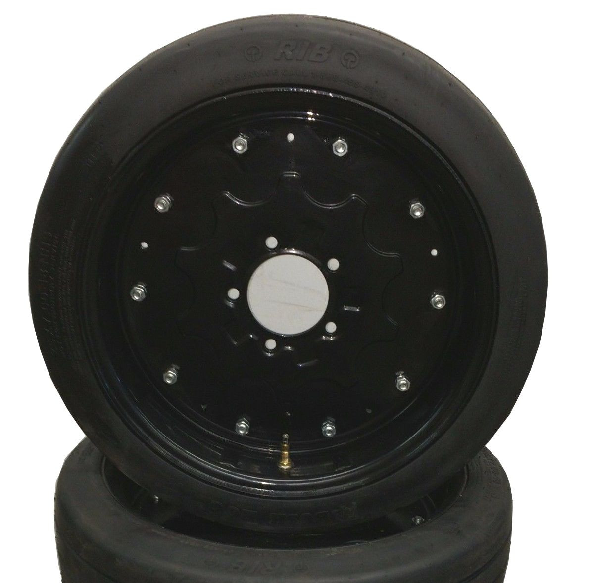 New 25" Tall Batwing Shredder Foam Filled Tire on Rim Picked up at