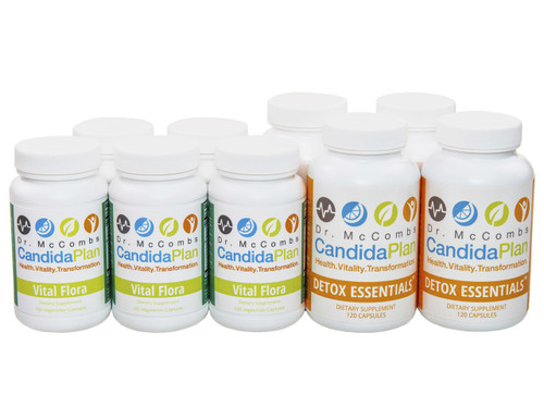 The Candida Diet's Second 8 weeks of the Plan. The revolutionary Candida Diet program by Dr. Jeff McCombs, DC that effectively balances Systemic Candida and restores normal balance to the whole body. The benefits and outstanding results The Candida Plan is known for are achieved by completing the entire program which is four months long (16 weeks). Some people prefer to purchase the supplements needed all at once (Complete Set) while others prefer to buy them on a monthly basis. 