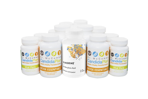 The Candida Diet program for correcting fungal candida imbalances. The revolutionary Candida Diet program by "The Candida Doctor", Dr. Jeff McCombs, DC, that effectively balances Systemic Candida and restores normal balance to the whole body. The benefits and outstanding results The Candida Plan is known for are achieved by completing the entire program which is four months long (16 weeks). Some people prefer to purchase the supplements needed all at once (Complete Set) while others prefer to buy them on a monthly basis. 