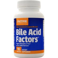 What does Bile Acid Factors do?
Bile Acid Factors consists of a mixture of highly concentrated bile acids (also called bile salts), mostly in the conjugated form, from U.S. and/or New Zealand bovine/ovine bile.

Bile acids are produced in the liver and then stored and concentrated in the gallbladder, from which they enter the small intestines via the bile duct.
The major bile components in Bile Acid Factors are glycocholate and taurocholate, which are crucial for fat digestion and absorption.*
In the small intestine, bile acids emulsify fats to aid their absorption.* Bile acid deficiency causes fat malabsorption and fatty stools (steatorrhea), indicated by diarrhea and floating stools.* In addition, bile acid deficiency jeopardizes a persons nutritional status by reducing the absorption of fat and fat-soluble nutrients.*
Conjugated bile acids have been shown in clinical trials to be effective in improving fat absorption and nutritional status.*
Keep out of the reach of children.


*These statements have not been evaluated by the Food and Drug Administration. This product is not intended to diagnose, treat, cure, or prevent any disease.
Suggested Usage
 

Take 1 to 3 capsules with a meal containing fat, or as directed by your qualified health care consultant.

NOTE: If you have a medical condition, are pregnant, lactating, or trying to conceive, are under the age of 18, or are taking medications, consult your health care practitioner before using this product.

Other Ingredients
Magnesium stearate (vegetable source), natural vanilla flavor and silicon dioxide. Capsule consists of gelatin.

No wheat, no gluten, no soybeans, no dairy, no egg, no fish/shellfish, no peanuts/tree nuts.

Product Data
Serving: 333 mg/capsule
Size: 90 Capsules
