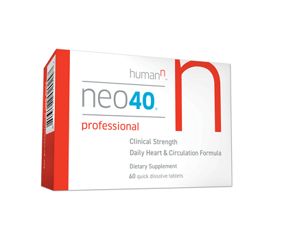 Backed by many successful clinical trials, years of research and the leading team in Nitric Oxide research, our proprietary, clinical strength and patented Neo40 Professional formula is developed out of years of scientific research from the University of Texas Health Science Center and the N-O Discovery Program and is available only to physicians.

It is the most efficacious, concentrated and convenient daily supplement to help to quickly increase the body’s Nitric Oxide levels. Neo40 Professional offers significantly more N-O production in each tablet, with added methylfolate for increased efficacy, than our flagship Neo40 Daily.

Available only for those under the care of a healthcare practitioner, Neo40 Professional may help promote:

    Artery dilation for healthy blood flow
    Healthy blood pressure levels
    Cardiovascular and heart health
    Increased circulation throughout the body
    Healthy arterial function
    Healthy endothelium function