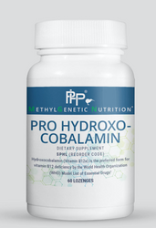 If the individual has COMT or MAO variants expressed, or may need less methyl groups for other reasons, use Pro Hydroxycobalamin. Hydroxocobalamin is a unique form of vitamin B12, which is more readily converted into the coenzyme forms than conventional cyanocobalamin. This allows hydroxocobalamin to serve as an effective broad-spectrum form of vitamin B12.Fom PHP/Nutritional Specialties.