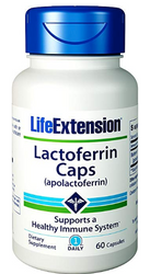 - Lactoferrin is one of the transferrin proteins that transfer iron to the cells
- It controls the level of free iron in the blood and external secretions
- Human colostrum (“first milk”) has the highest concentration