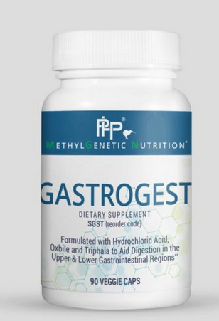 Gastrogest is an effective, broad-range supplement designed to help support the upper and lower gastrointestinal regions. It contains a blend of HCl, plant and pancreatic digestive enzymes, gentian root, and ox bile. It is superiorly designed to target effective breakdown, assimilation, and absorption of nutrients and dietary factors.