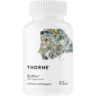Biomins is formulated for individuals at high risk for mineral deficiencies. Mineral deficiencies frequently occur in the elderly, in children and teenagers, and in individuals with eating disorders. Taking certain medications can also result in mineral deficiencies. In formulating Biomins, Thorne concluded that dicalcium malate and dimagnesium malate (two molecules of each mineral bound to one molecule of malate) are the forms of calcium and magnesium that best optimize both absorption and concentration (how much fits in a capsule).* 
Albion® Laboratories – an innovator of mineral chelates since 1956 – supplies the majority of the minerals in the BioMins formula. Thorne believes that Albion's glycinate chelates – of iron, zinc, copper, chromium, manganese, molybdenum, and boron – exhibit excellent absorption and tolerability. Biomins also utilizes Ferrochel® – an exceptionally well tolerated form of iron.*