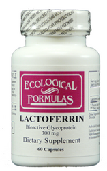 Lactoferrin 300 mg by Ecological Formulas is a supplement that is often used to support the immune system. It is a product that supports the natural health of the body with ingredients that include milk and rice flour. Lactoferrin 300 mg by Ecological Formulas helps to maintain a healthy level of the good bacteria that is found in the digestive system. It maintains a healthy digestive tract by helpig balance beneficial and non-beneficial bacteria. Lactoferrin 300 mg by Ecological Formulas increases the ability of the cells in the body to adhere to iron. Some of the cells in the body need a healthy supply of iron in order to multiply. Components in the supplement are found naturally in the body, with the supplement increasing those levels to provide the most support for the body as possible.