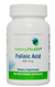 Folinic Acid by Seeking Health provides 1,360 mcg DFE (800 mcg) of pure, bioavailable folate as folinic acid calcium salt per vegetarian capsule. This form of folate (vitamin B9) quickly converts to L-methylfolate, the predominant form of folate in circulation in the body. It may be easier for individuals who are sensitive to methylated nutrients to tolerate than supplemental L-methylfolate. Folate is essential for cell division, growth, and the formation of new red blood cells. Folinic acid can easily convert to the active forms of folate as needed in the body