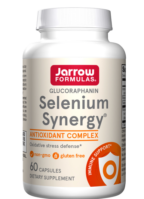 "Selenium Synergy® contains a highly effective form of selenium, methylselenocysteine, in a synergistic formulation with glucoraphanin, vitamin B2 (riboflavin) and vitamin E, which promotes antioxidant protection from free radicals and supports immune health.*"