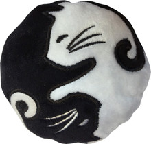 Yin Yang Cats - Refillable Catnip Toy
