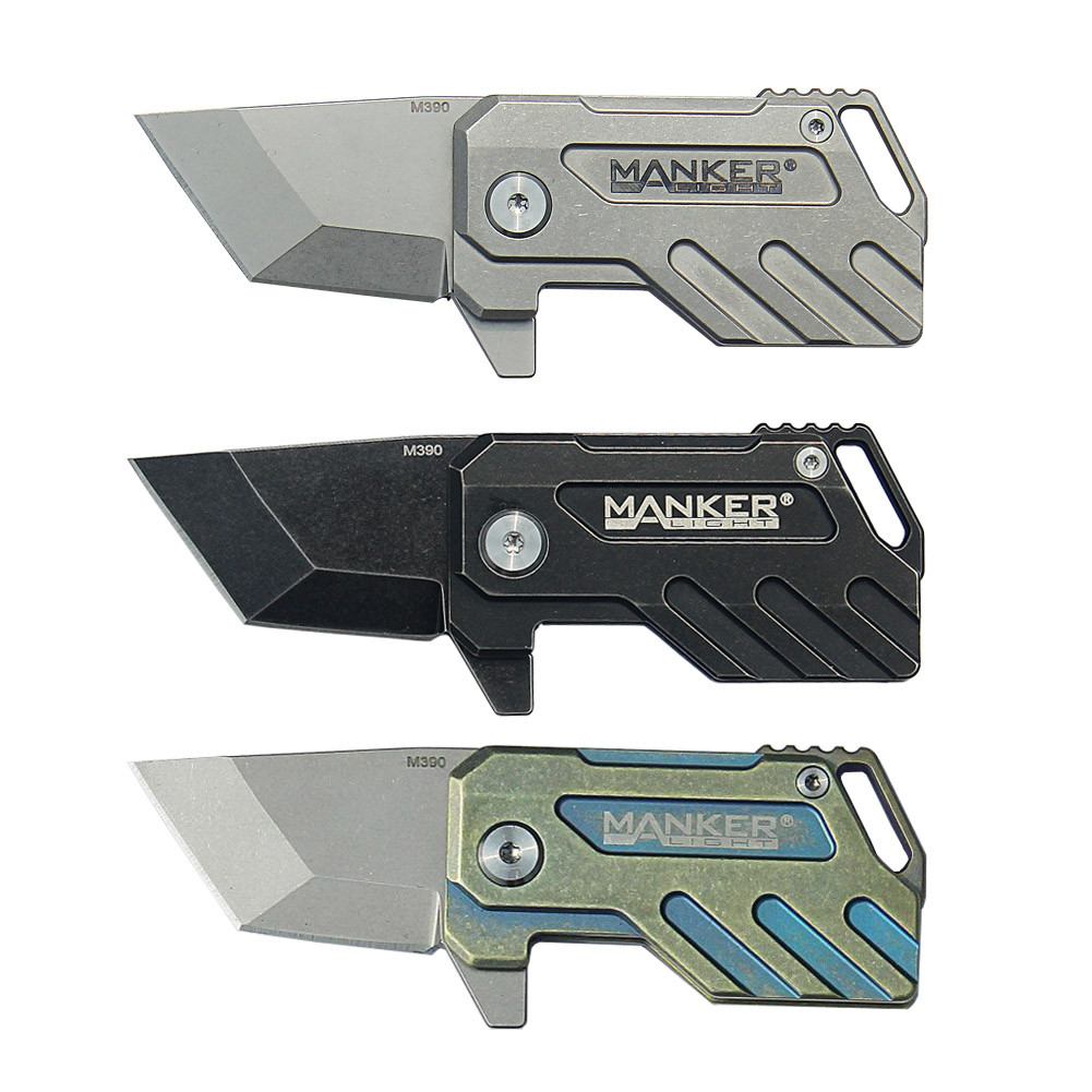 Manker Elfin Compact EDC Titanium M390 steel Folding Knife