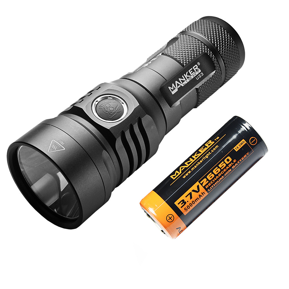Manker U23 2000 Lumens CREE XHP50.2 LED Flashlight With Rechargeable