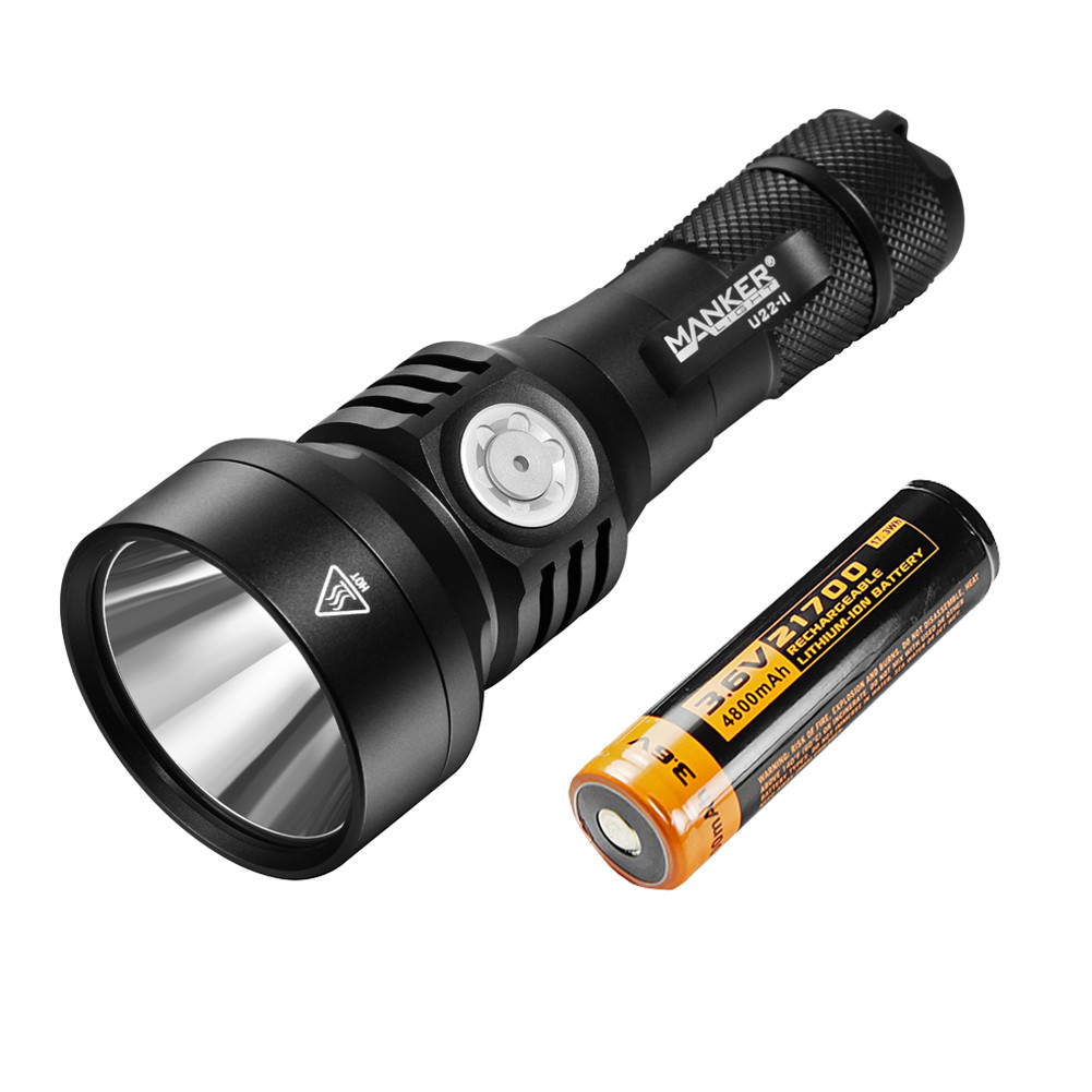 Bundle: Manker U22 II LED Flashlight + Manker 21700 Battery - Mankerlight  Official