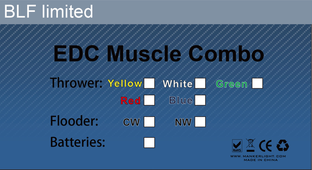 BLF Limited EDC Muscle Combo - Mankerlight Official