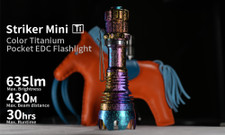Striker Mini Color Titanium EDC Flashlight
