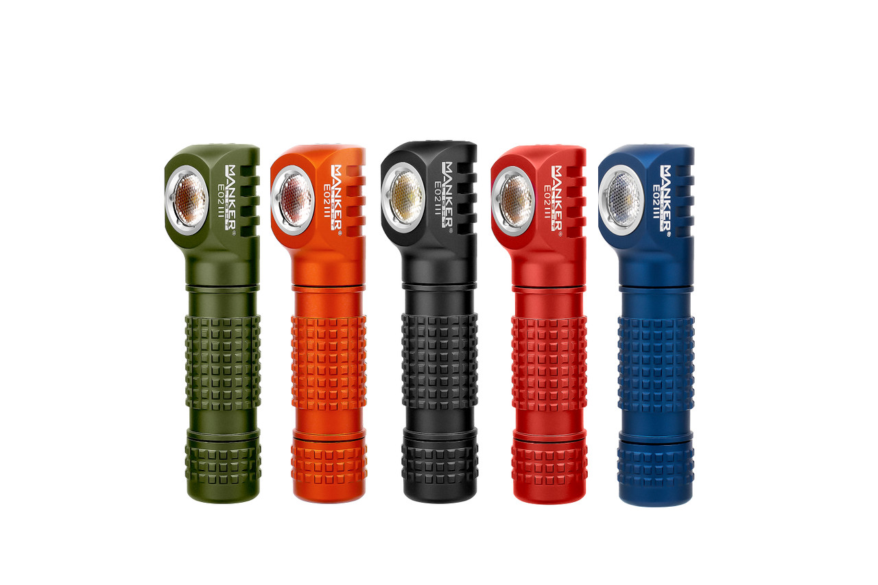 【マンカーライトE02 Ⅲ チタン ストーンウォッシュ】Mankerlight E02 III AAA / 10440 Flashlight - Mankerlight Official
