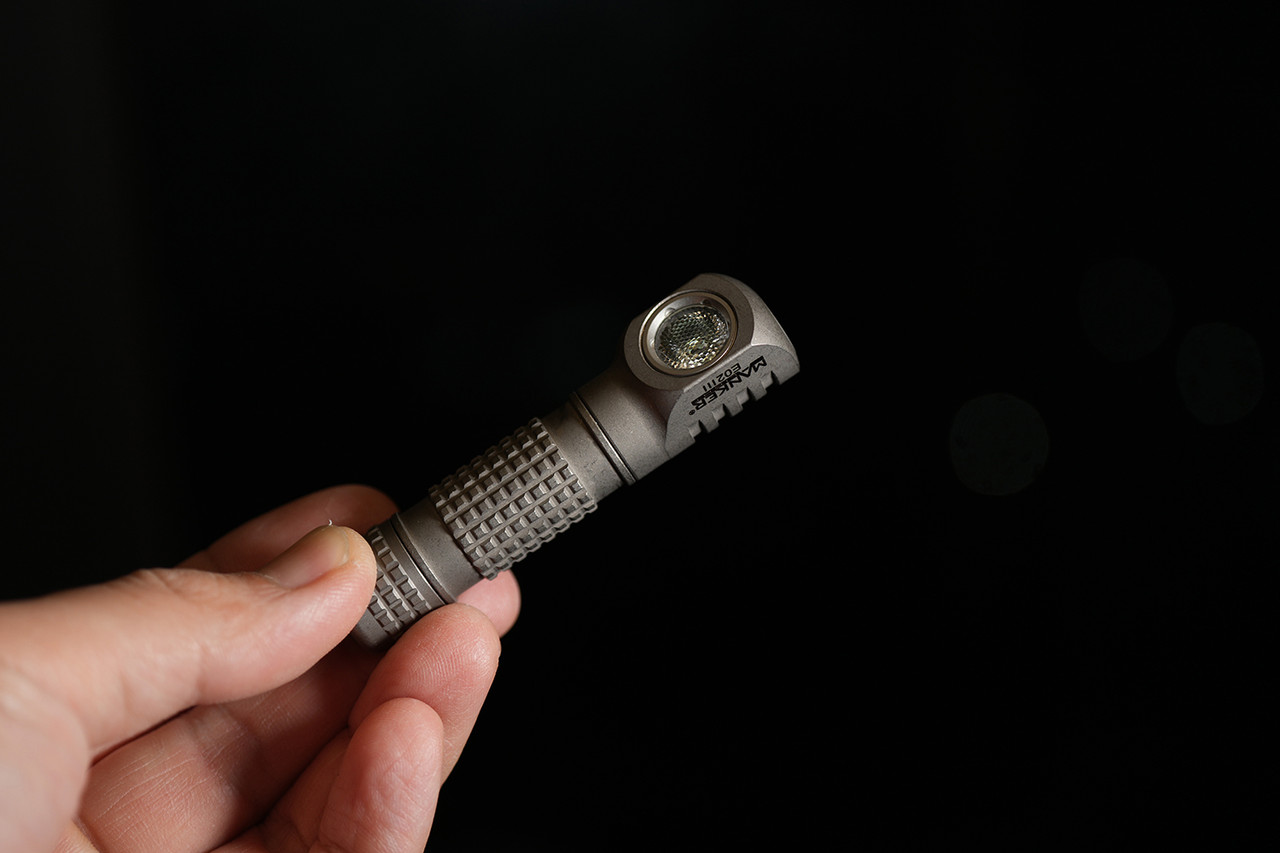 E02 III - Titanium - Small Flashlight - Mankerlight Official