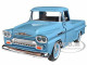 1958 Chevrolet Apache Fleetside Pickup Light Blue 1/24 Diecast Car Model Motormax 79311