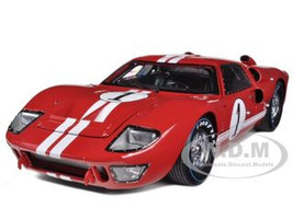 1966 Ford GT-40 MK 2 Red #1 1/18 Diecast Model Car Shelby Collectibles 407