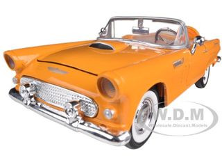 1956 Ford Thunderbird Orange 1/24 Diecast Car Model by Motormax