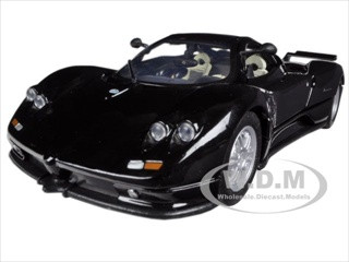Pagani Zonda C12 Black 1/24 Diecast Car Model Motormax 73272