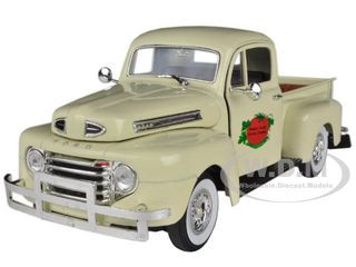  1949 Ford F-1 Tomato Delivery Truck Cream 1/32 Diecast Model Car Signature Models 32388