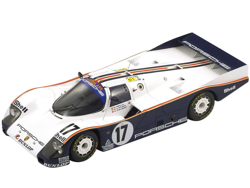 Porsche 962 C #17 Hans Joachim Stuck Derek Bell Al Holbert Rothmans Porsche Winner 24 Hours of Le Mans 1987 1/18 Model Car Spark 18LM87