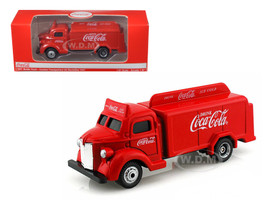 COCA-COLA Beverage Camion rosso e bianco 1/87 modello pressofuso da Motorcity Classics 