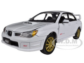 Subaru Impreza WRX STI White 1/24 Diecast Car Model Motormax 73330