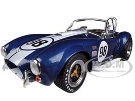 1965 Shelby Cobra 427 S/C Blue #98 1/18 Diecast Car Model Shelby Collectibles 116