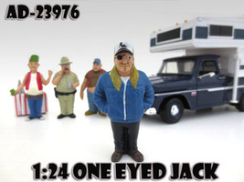 One Eyed Jack "Trailer Park" Figure For 1:24 Diecast Model Cars American Diorama 23976