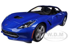 2014 Chevrolet Corvette C7 Coupe Blue 1/24 Diecast Model Car Maisto 31505