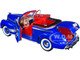 1941 Chevrolet Special Deluxe Convertible Blue 1/24 Diecast Car Model Welly 22411