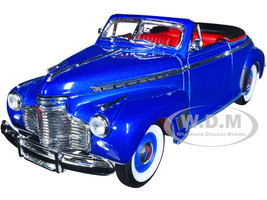 1941 Chevrolet Special Deluxe Convertible Blue 1/24 Diecast Car Model Welly 22411