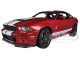 2013 Ford Shelby Mustang GT500 Metallic Red with White Stripes 1/18 Diecast Model Car Shelby Collectibles 396