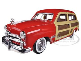 1949 Ford Woody Red 1/24 Diecast Model Car Motormax 73260