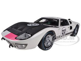 1966 Ford GT-40 MK 2 #98 White 1/18 Diecast Car Model Shelby Collectibles 415