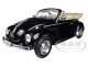 Volkswagen Beetle Convertible Black 1/24 Diecast Car Model Welly 22091