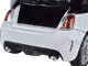 Fiat Abarth 500 White Black 1/18 Diecast Model Car Motormax 79168