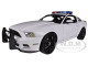 2013 Ford Mustang Boss 302 White Unmarked Police Car 1/18 Diecast Car Model Shelby Collectibles 463