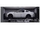 2013 Ford Mustang Boss 302 White Unmarked Police Car 1/18 Diecast Car Model Shelby Collectibles 463