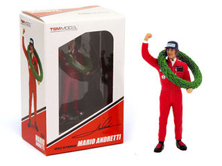 Mario Andretti Type II Figurine 1977 French GP Winner for 1/18 Scale Models True Scale Miniatures 13AC01