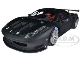  Ferrari 458 Italia GT2 Matt Black Elite Edition 1/18 Diecast Car Model Hotwheels BCK09