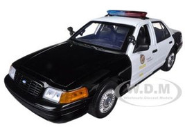 2001 Ford Crown Victoria Los Angeles Police Department LAPD Car 1/18 Diecast Car Model Motormax 73539