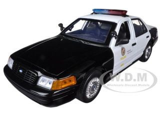 2001 Ford Crown Victoria Los Angeles Police Department LAPD Car 1/18 Diecast Car Model Motormax 73539