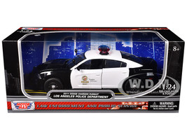 2011 Dodge Charger Pursuit LAPD Los Angeles Police Department Car 1/24 Diecast Car Model Motormax 76947