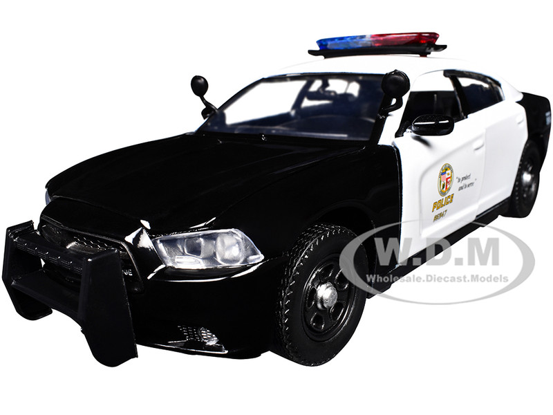 2011 Dodge Charger Pursuit LAPD Los Angeles Police Department Car 1/24 Diecast Car Model Motormax 76947