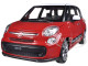 2013 Fiat 500L Red 1/24 Diecast Car Model Welly 24038