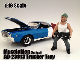 Musclemen "Trucker Troy" Figure For 1:18 Scale Models American Diorama 23813