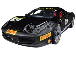 Ferrari 458 Italia Matt Black 1/24 Diecast Car Model Hot