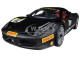 Ferrari 458 Challenge Matt Black #12 1/18 Diecast Car Model Hotwheels BCT90